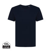 Iqoniq Yala dames lichtgewicht gerecycled katoen t-shirt, donkerblauw (XL)