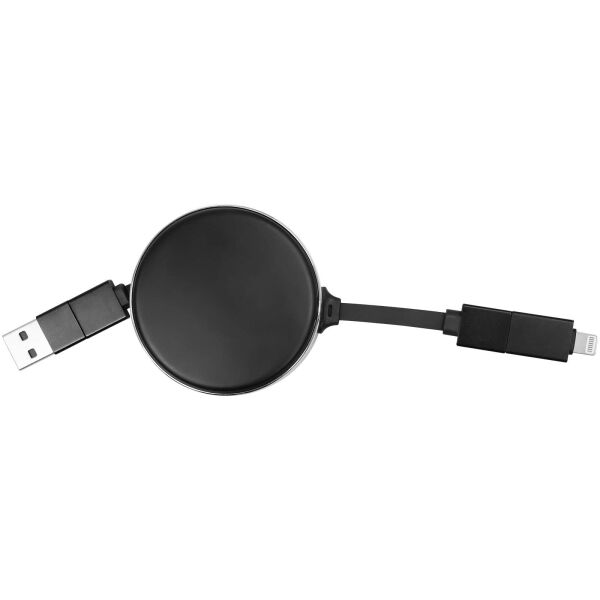 SCX.design C42 4 in 1 oprolbare kabel van 65 W - Zwart SCX.design C42 4 in 1 oprolbare kabel van 65 W - Zwart