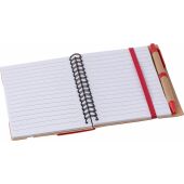 Recycled papieren notitieboek Angela zwart