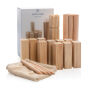 Houten kubb set, bruin