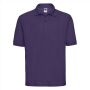 RUS Men Classic Polycotton Polo, Purple, XS