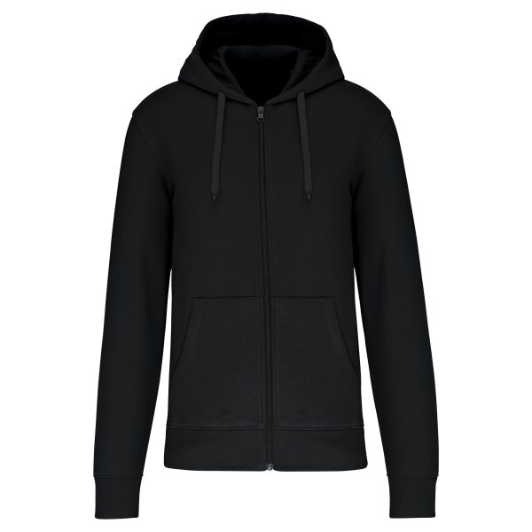 Ecologische herensweater met capuchon en ritssluiting Black 4XL Ecologische herensweater met capuchon en ritssluiting Black 4XL