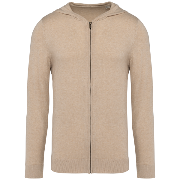 Ecologische herensweatvest met capuchon van lyocell