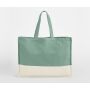 EARTHAWARE® ORGANIC CONTRAST SHOPPER, SAGE GREEN/NATURAL, One size, WESTFORD MILL
