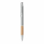SPARTA - Pen van aluminium & Bamboe - Mat Zilver