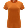 Capri damesshirt met korte mouwen - Oranje - M