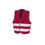 CORE JUNIOR ENHANCED VISIBILITY VEST, BURGUNDY, 10/12, RESULT