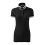 Polo Shirt women's Collar Up black XXL