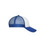 6 Panel Mesh Cap white/royal one size