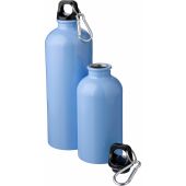 Gerecyclede roestvrijstalen enkelwandige fles (750 ml) Emeric zwart