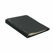 SPIRABLE - A5 navulbaar PU notitieboek - Zwart