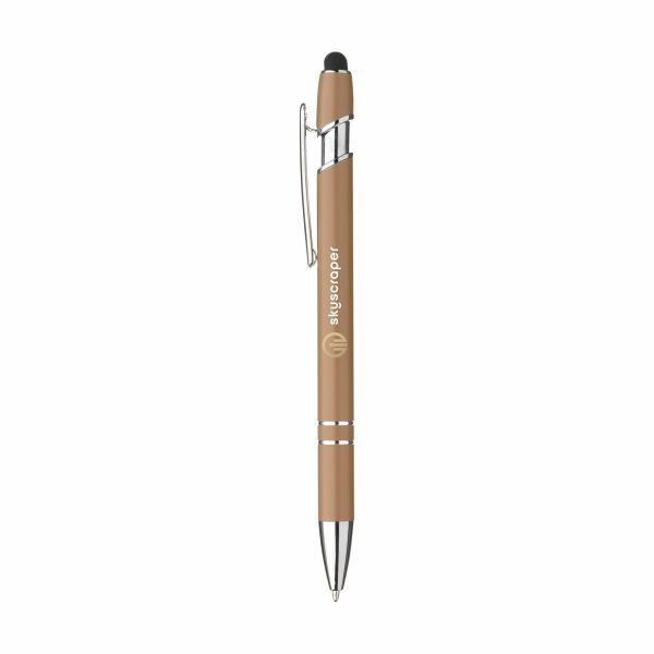 Lupa RCS Recycled Alu stylus pen - brown Lupa RCS Recycled Alu stylus pen - brown
