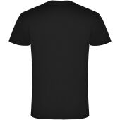 Samoyedo herenshirt met V-hals en korte mouwen - Zwart - 3XL