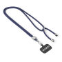 Crossbody, trendy duotone lanyard telefoonhouder van polyester