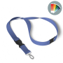 Afneembare polyester veiligheids lanyard in Pantone-kleur met zeefdruk en ovale haak
