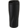Waves koperen vacuüm geïsoleerde beker 450 ml - Zwart