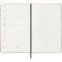 Moleskine week-agenda voor 12 maanden met harde kaft L - Myrtle groen