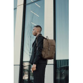 KENTO URBAN RCS recycled nylon Everyday Backpack, bruin