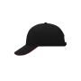6 Panel Sandwich Cap black/red one size