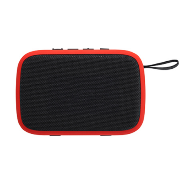 ARMIN Tweekleurige draadloze luidspreker met Bluetooth - rood ARMIN Tweekleurige draadloze luidspreker met Bluetooth - rood
