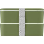 MIYO POP dubbellaagse lunchtrommel van 700+700 ml - Gemêleerd groen MIYO POP dubbellaagse lunchtrommel van 700+700 ml - Gemêleerd groen