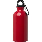 Oregon 400 ml RCS gecertificeerde enkelwandige roestvrijstalen waterfles met karabijnhaak - Rood