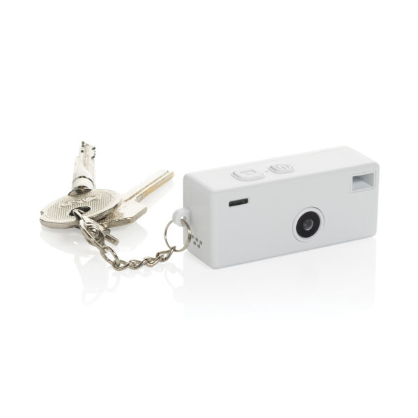 Cliq it RCS gerecyclede plastic sleutelhangercamera, wit Cliq it RCS gerecyclede plastic sleutelhangercamera, wit