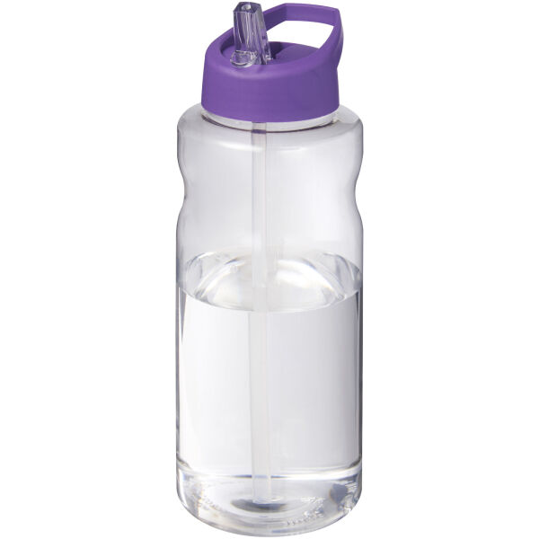 H2O Active® Big Base 1 litre spout lid sport bottle - Purple