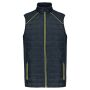 Bodywarmer DayToDay in twee stoffen navy/fluorescent yellow 4XL Bodywarmer DayToDay in twee stoffen navy/fluorescent yellow 4XL
