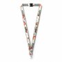 Polyester keycord met gesublimeerde satijnen overlay