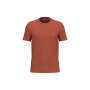 Ecologische uniseks T-shirt Burnt Brick XXS