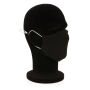 Herbruikbaar 2 laags katoenen gezichtsmasker, zwart