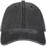 Grafton 6 panel gewassen cap - Zwart Grafton 6 panel gewassen cap - Zwart