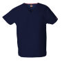 Uniseks tuniek met V-hals Navy 3XL