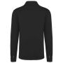 Ecologisch verwassen herenoverhemd in geborsteld fleece washed black S