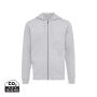 IQONIQ Abisko gerecycled katoen hoodie met rits, heather grey (M)