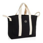 BEAU AWARE™ strandtas van 400gsm gerecycled canvas, zwart BEAU AWARE™ strandtas van 400gsm gerecycled canvas, zwart