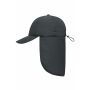 6 Panel Cap with Neck Guard carbon one size