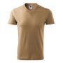 T-shirt unisex V-neck sand 3XL