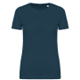 Ecologisch dames T-shirt Peacock Blue XXL