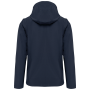 3-laags uniseks softshelljas met afneembare capuchon en mouwen Navy M