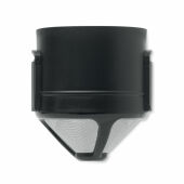 CAFETITO - Dubbelwandige mok koffiefilter - Zwart