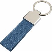 Denim sleutelhanger Enzi blauw