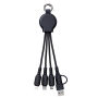 6-in-1 oplaadkabel met licht REEVES-PUHALANI SWITCH - rood, zwart 6-in-1 oplaadkabel met licht REEVES-PUHALANI SWITCH - rood, zwart