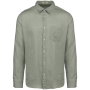 Linnen herenoverhemd Almond Green 3XL Linnen herenoverhemd Almond Green 3XL