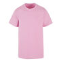 Acid Washed Round Neck Tee soft pink 5XL