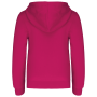 Kinder Sweater met gecontrasteerde capuchon Fuchsia / Fine Grey 12/14 jaar Kinder Sweater met gecontrasteerde capuchon Fuchsia / Fine Grey 12/14 jaar