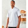 Essential Short Sleeve Chef's Jacket, Black, 3XL, Premier