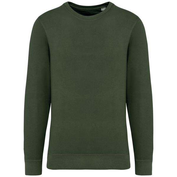 Ecologische uniseks sweater met ronde hals French Terry Washed Organic Khaki 4XL Ecologische uniseks sweater met ronde hals French Terry Washed Organic Khaki 4XL