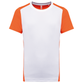White / Fluorescent Orange